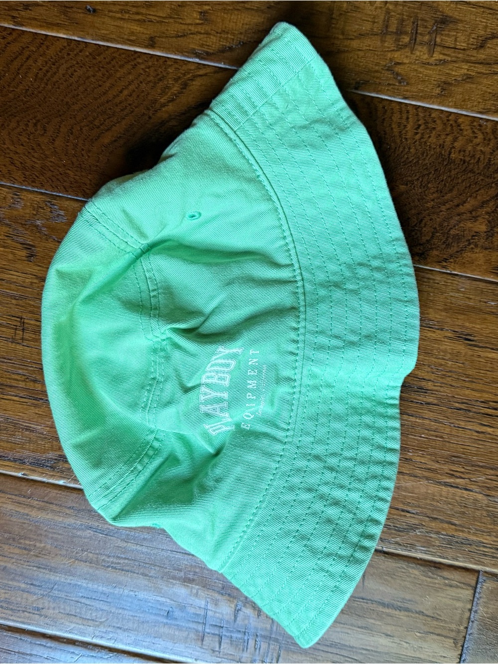Playboy Green Bucket Hat with White Logo